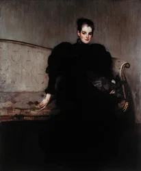 Fru Helen Walton (olje på lerret)