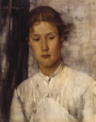 The Game Keeper's Daughter (akvarell på papir)