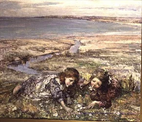 To jenter på en strand