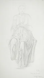 Sittende kvinne