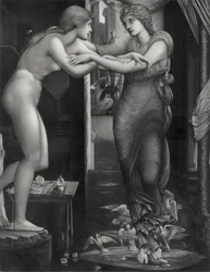 The Birth of Galatea, ca. 1885 (mezzotint på lagt India-papir)