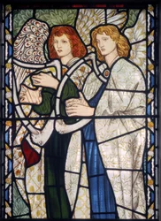 Angels Playing Harps, 1866 (farget glass)