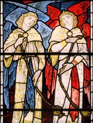Censing Angels, 1869 (farget glass)