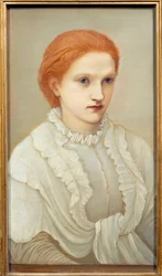 Portrett av suffragetten Lady Frances Balfour (1858-1931) Maleri av Edward Burne Jones (1833-1898) 1880 Søn. 0,63x0,38 m Nantes, Musee des Beaux Arts
