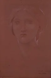Studie av Margaret Burne-Jones for 