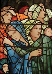 The Last Judgment Window, detalj, 1897 (farget glass)