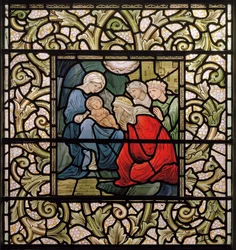 Wilden, All Saints, Morris & Co., Edward Burne-Jones, John Henry Dearle (1859-1932), The Adoration of The Magi, 1902-1914, Louisa, Alfred, The Baldwins, statsminister, metodist, Worcestershire, Arts