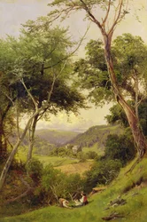Rievaulx Abbey, nær Helmsley, Yorkshire, fra sør, ca. 1880 (olje på lerret)