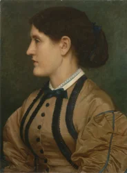 Portrett av Eliza Eastlake (1809-93) 1864 (olje på lerret)