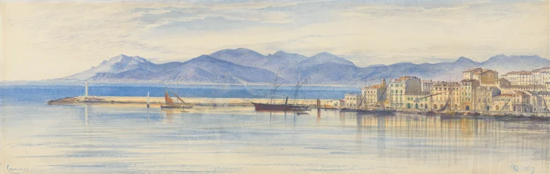 Utsikt over havnen i Cannes