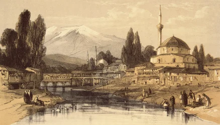 Monastir, fra Journals of a Landscape Painter in Albania and Hellas, publisert 1851