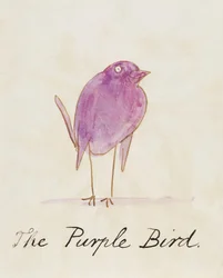 The Purple Bird, fra "Sixteen Drawings of Comic Birds"