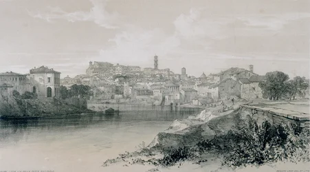 Utsikt i Roma og omegn: Roma fra via Porta San Paolo