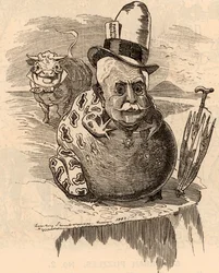 Tegneserie av Ferdinand de Lesseps