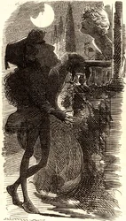 Henry Irving i balkongscenen til "Romeo og Julie"