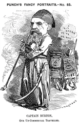 Richard Francis Burton , engelsk oppdagelsesreisende og orientalist, 1882