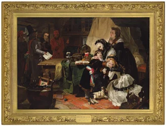 Den siste avskjeden til Marie Antoinette og hennes sønn, 1856