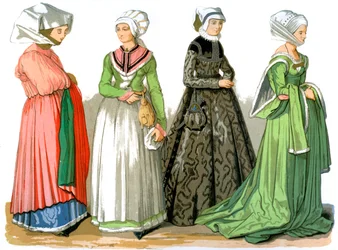 Kvinner i Nürnberg, Tyskland, 1500-tallet 1849.