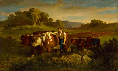 Gjeter med kyr, 1869.