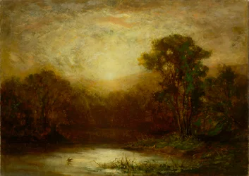 Solnedgang, ca. 1875-1880.