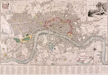 Kart over London, 1797