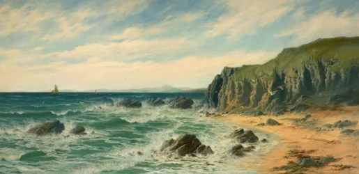 Kystscene, 1887.