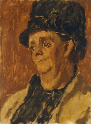 Fru Evans (olje på lerret)
