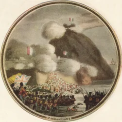 Storming av St. Sebastian, 1815, 1910
