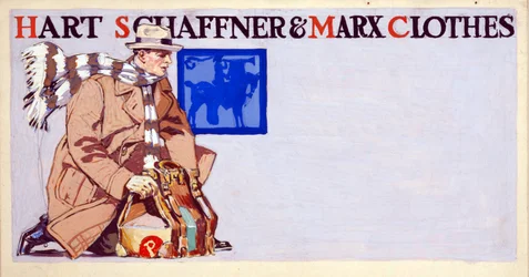 Annonse for klær fra Hart, Schaffner & Marx, utgitt 1900