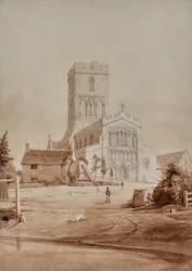Katedral og figur