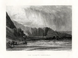 The Giants Causeway, County Antrim, Nord-Irland, 1884