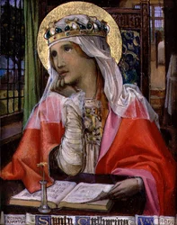 Saint Catherine, ca. 1900 (olje på panel)