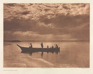 Portfolio IX, Plate 316: Solnedgang på Puget Sound