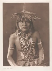 Portfolio XII, Plate 429: En Walpi Snake Priest
