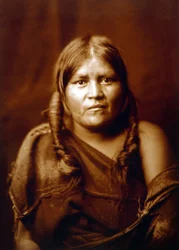 En Hopi-kvinne, indisk, ca. 1904, foto av Edward S. Curtis