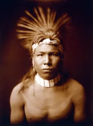 Black Hair, indianer, ca. 1905, foto av Edward S. Curtis