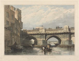 Southwark-enden av den gamle London Bridge