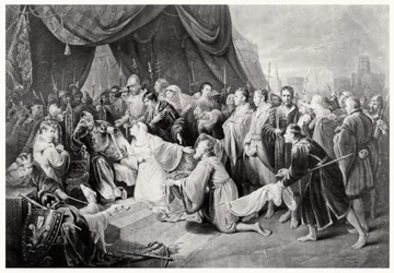 The Surrender of Calais, 4. august 1347, gravert av John Young