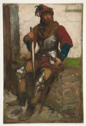 Figurstudie av en ridder