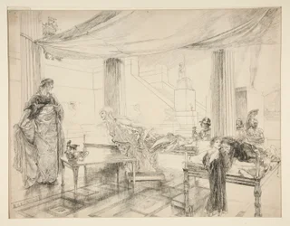 Hermine ber Polixenes (studie for .1122) - Akt I, Scene II, The Winter