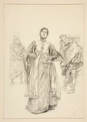 Katharina, illustrasjon for akt I, Scene i, Taming of the Shrew