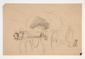 Studie for .1201 - illustrasjon for Oliver Goldsmith
