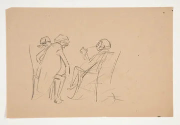 Studie for .1207 - illustrasjon for Oliver Goldsmith
