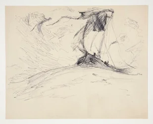 Studie for The Quest of the Holy Grail (serie med femten malerier for Boston Public Library, fullført i 1901)