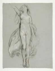 Studie for sentral figur i