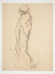 Studie for figur på 23.00(?) in