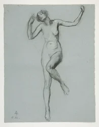 Studie for figur på 16:00 in