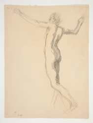 Studie for figur av 8 am for