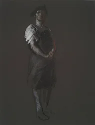Studie for figuren til en arbeider, i