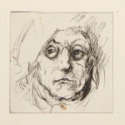 Studie av Benjamin Franklin for veggmaleriene ved State Capitol-bygningen i Harrisburg, Pennsylvania, 1902-1911 (fullført av John Singer Sargent)